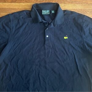 Masters Golf tour polo men’s XXL Pima cotton black Augusta